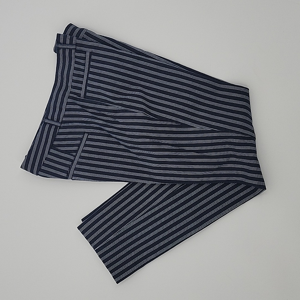 Banana Republic Sloan Navy & White Pants, Size 2